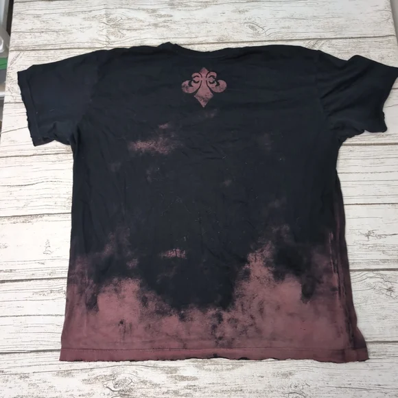 Affliction Vintage Y2K Skull Grim Reaper Black And Red T Shirt Men Size XL - Picture 9 of 9